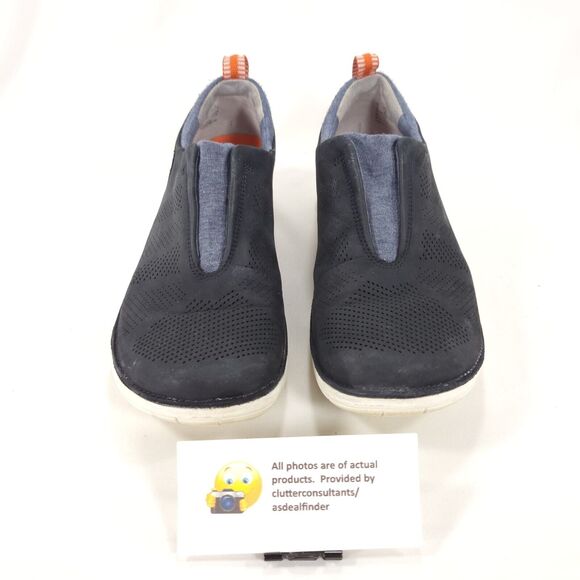 Clarks Artisan Casual Slip On Leather Loafer Flat Womens Size 7.5 26117832 Blue - Picture 2 of 9